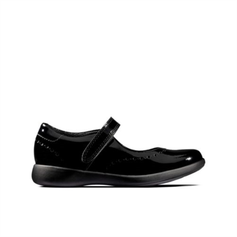 Schwarz Lack Etch Craft Fst G Fit Clarks