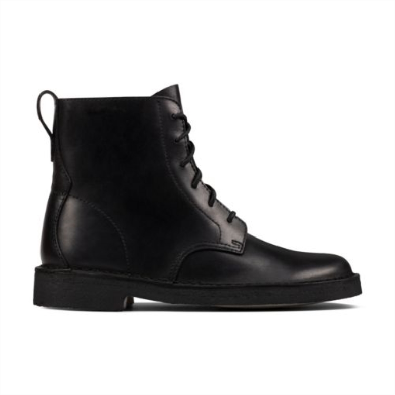 Schwarz Poliert Clarks Wüste Mali