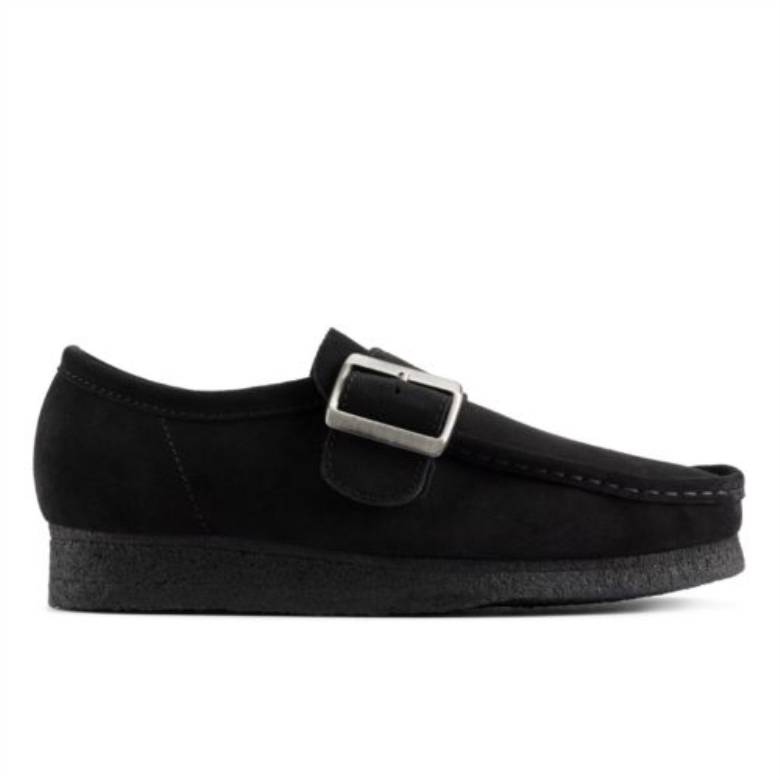 Schwarze Sde Wallabee Mönch Clarks