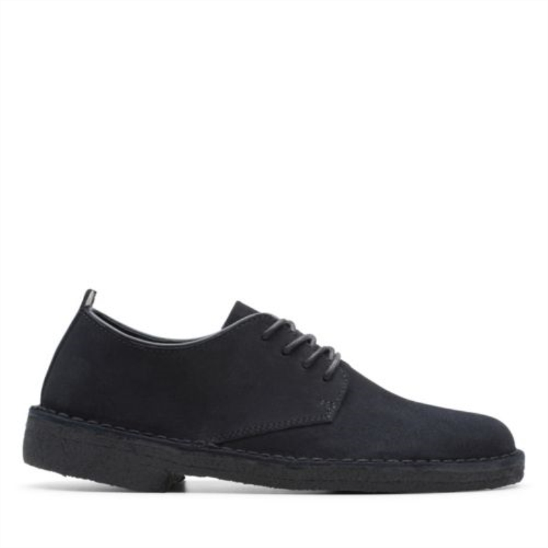Schwarzes Wildleder Clarks Desert London