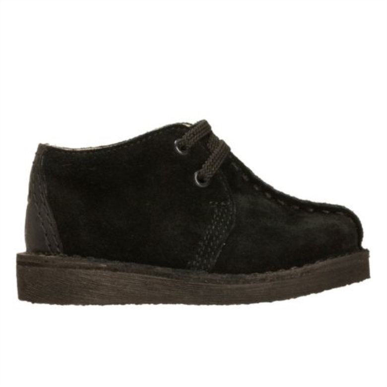 Schwarzes Wildleder Clarks Desert Trek Fst G Fit