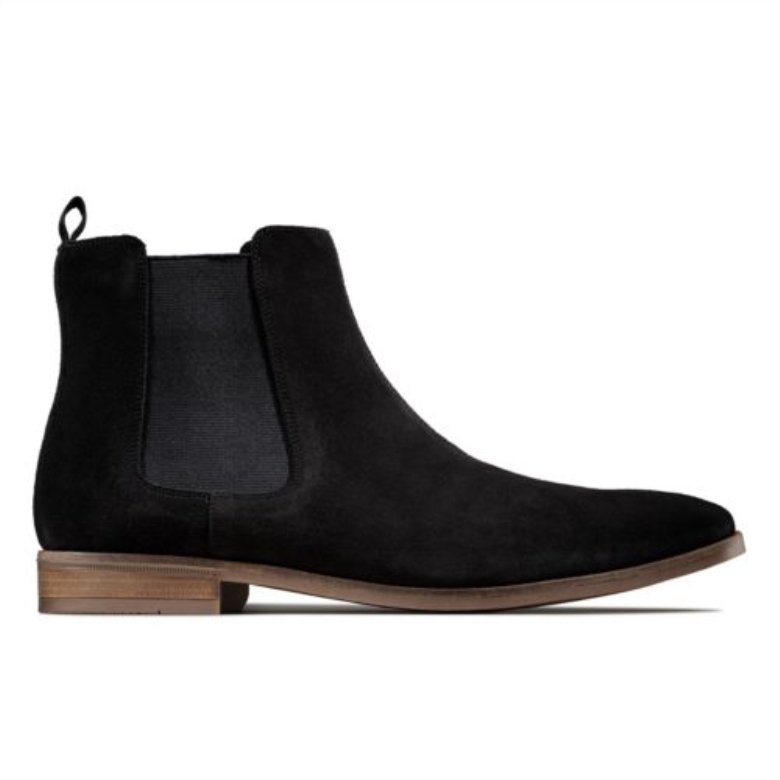 Schwarzes Clarks Stanford Top Aus Wildleder
