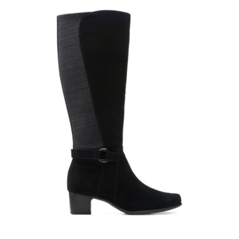 Schwarzes Wildleder Un Zwetschge Hallo Clarks