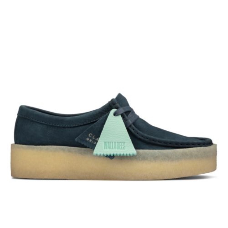 Blaue Nubuk Clarks Wallabee Tasse