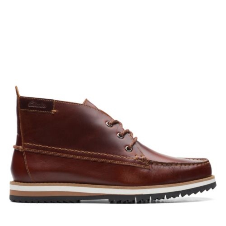 Britisches Hellbraunes Leder Clarks Durston Mid
