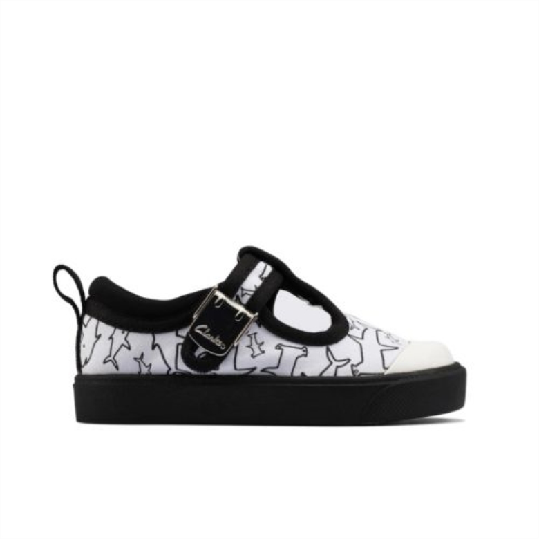 City ​​dance Fst G Fit Clarks Weiße Leinwand