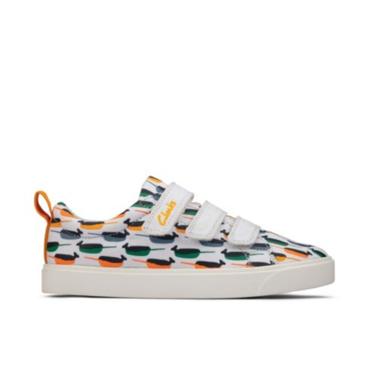 City Vibe Inf F Fit Clarks White Interest