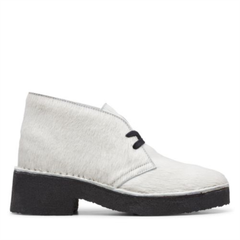 Clarks Arisa Desert Weiß Behaart