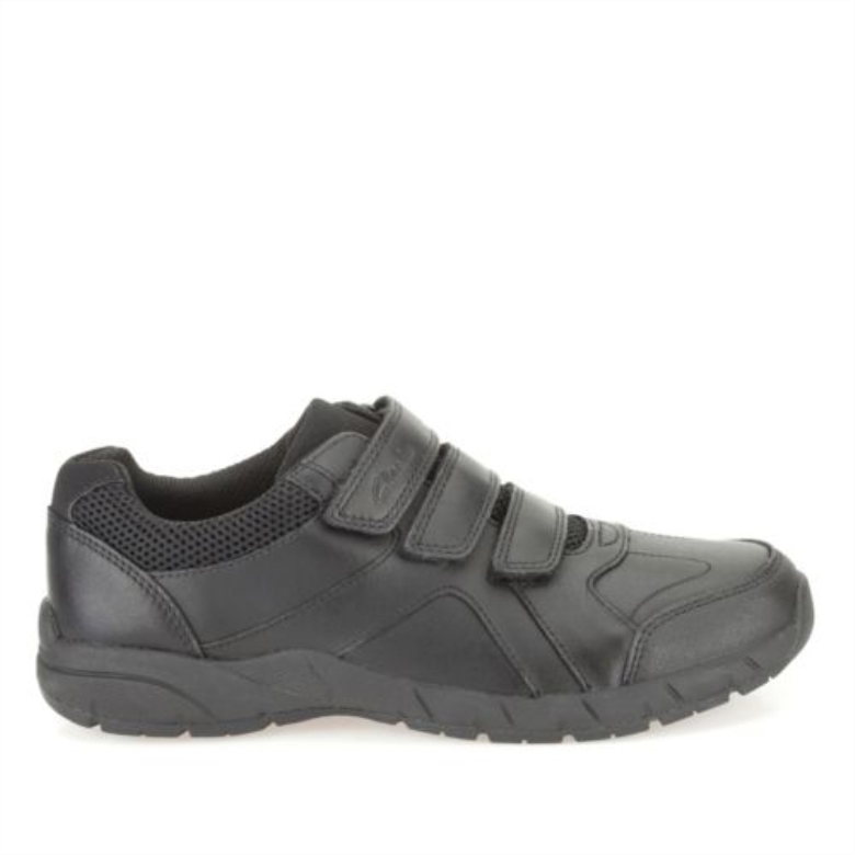 Clarks Schwarz Leder Luft Lernen Inf G Fit