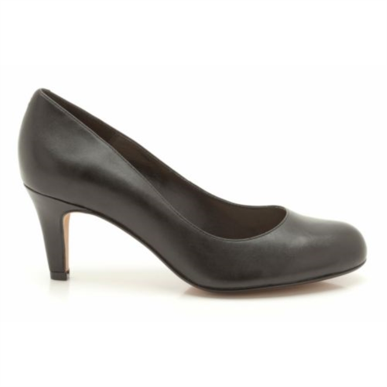 Clarks Schwarzes Leder Arista Abe