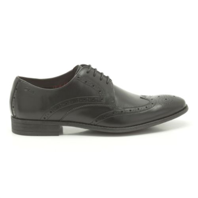 Clarks Kartenlimit Aus Schwarzem Leder