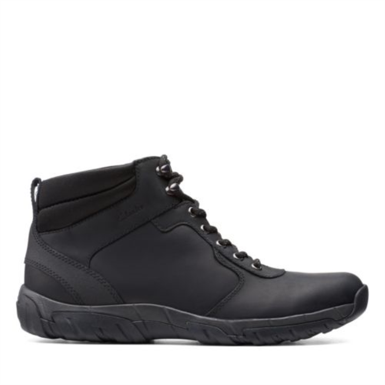 Clarks Schwarzes Leder Grove Hi Ii