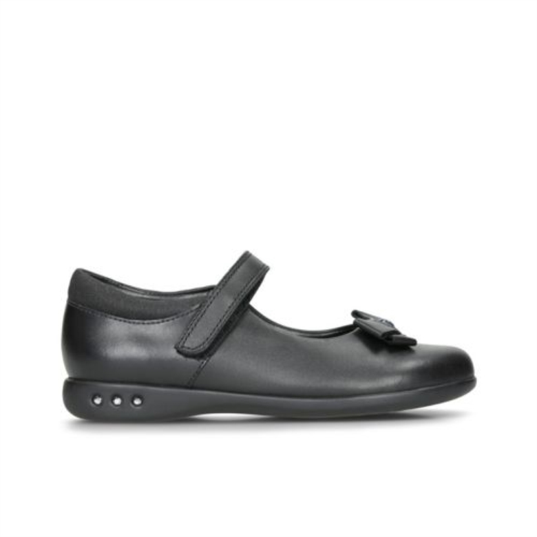 Clarks Schwarzes Leder Prime Skip Inf G Fit