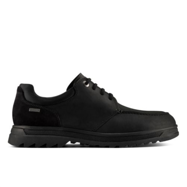 Clarks Schwarzes Leder Ripway Trek Gtx