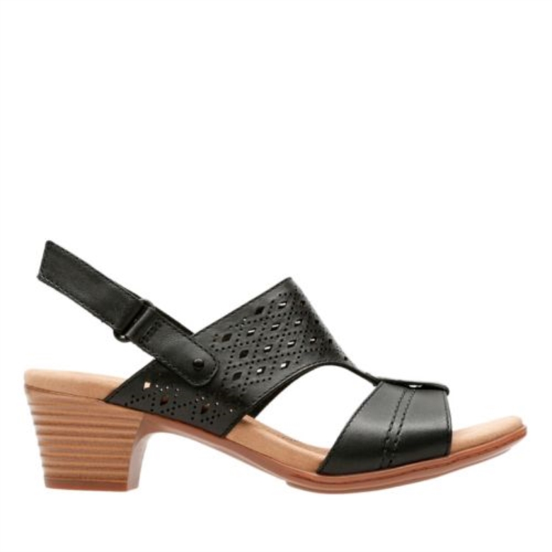 Clarks Valari Mindi Aus Schwarzem Leder
