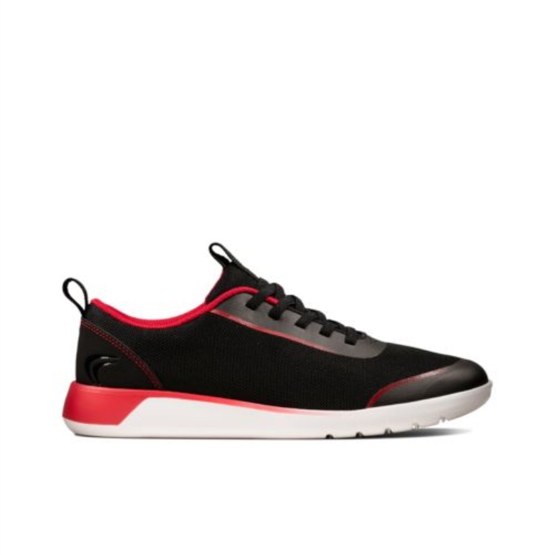 Clarks Black Suburb Spark Jnr F Fit