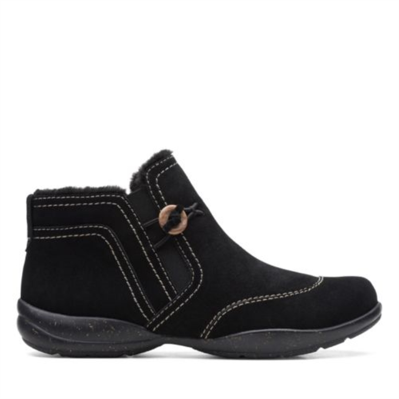 Clarks Rosevilleaster Aus Schwarzem Wildleder