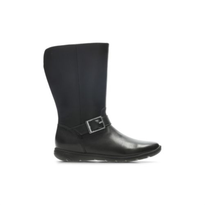 Clarks Black Venture Moon Jnr G Fit