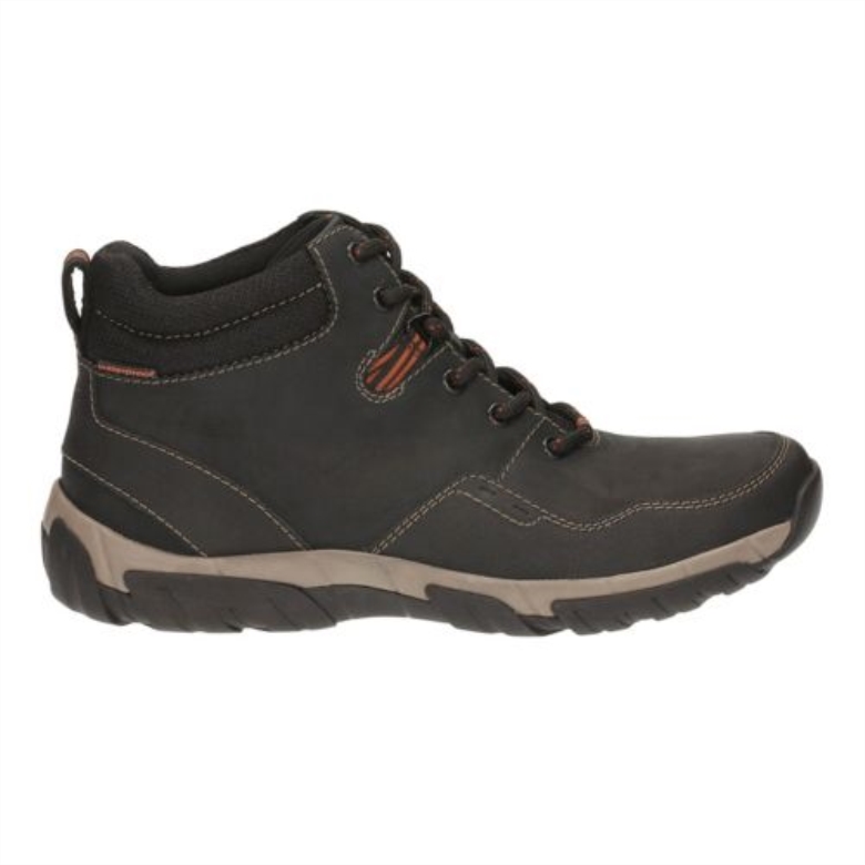 Clarks Walbeck-oberteil Aus Schwarzem, Wasserdichtem Leder