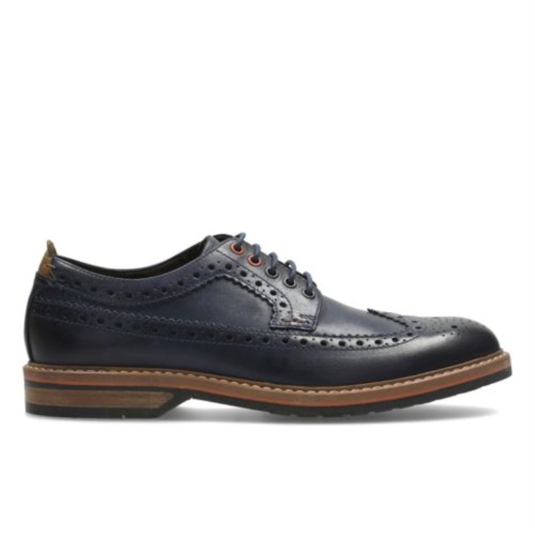 Clarks Pitney Limit Aus Blauem Leder
