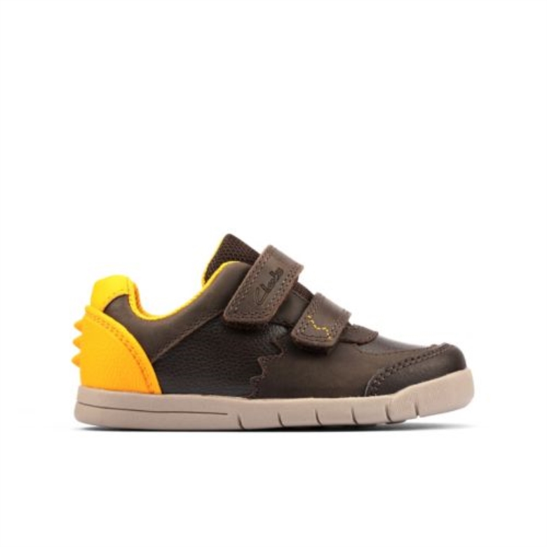 Clarks Braunes Leder Rex Play Fst G Fit
