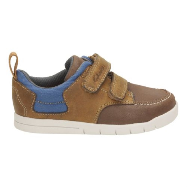 Clarks Crazy Jay Fst F Fit Hellbraunes Leder
