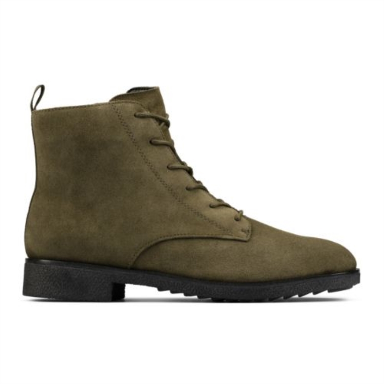 Clarks Griff-spitze Aus Dunkelolivem Wildleder