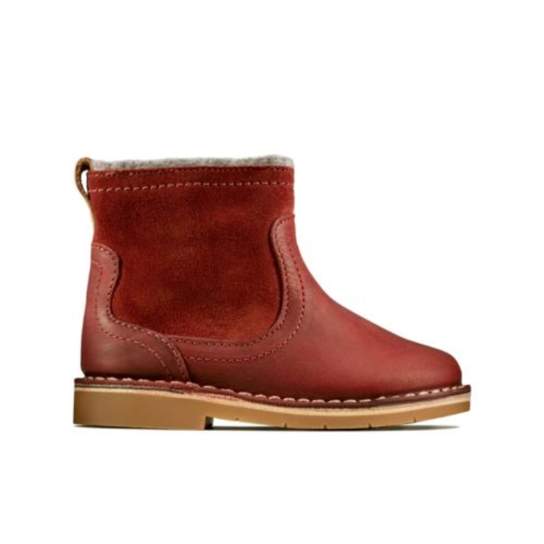 Clarks Dark Red Comet Frost Fst F Fit