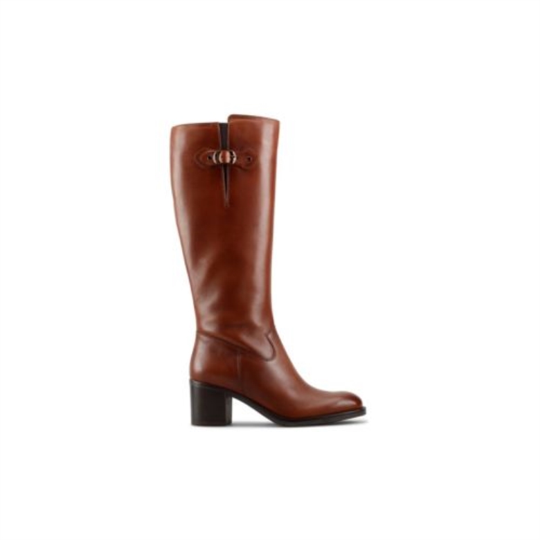 Clarks Dunkelbraunes Leder Mascarpone2 Hallo