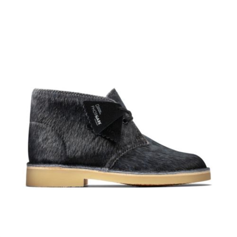 Clarks Desert Boot Jnr G Fit Schwarz Interesse