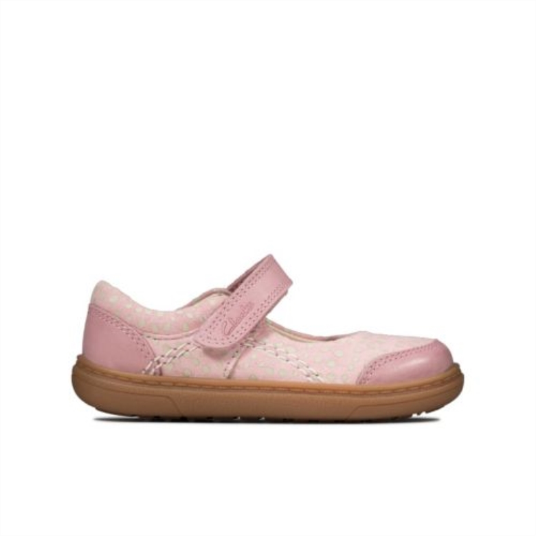 Clarks Staubiges Rosa Leder Flashbright Fst H Fit