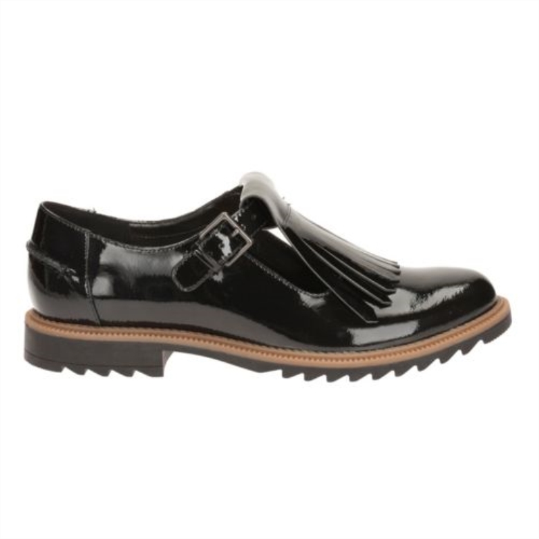 Clarks Griff Mia Schwarzes Lack