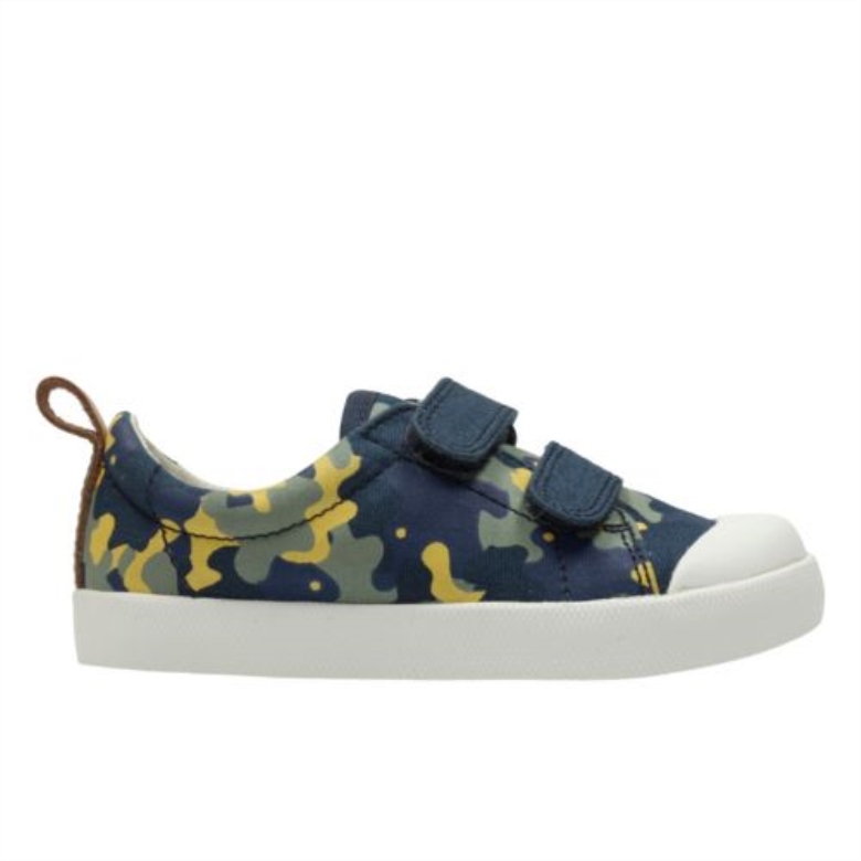 Clarks Halcy High Fst G Fit Navy Camo