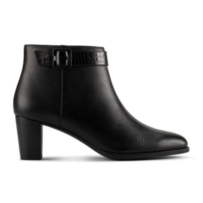 Clarks Kayl60 Stiefel Aus Schwarzem Leder