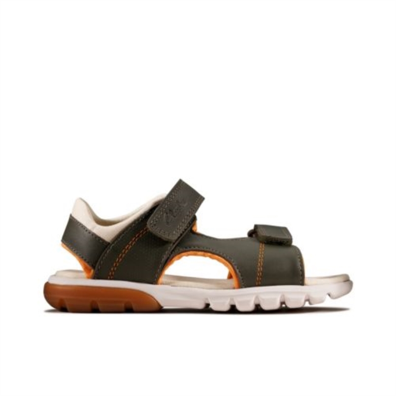 Clarks Khaki Führer Rocco Wave Jnr G Fit