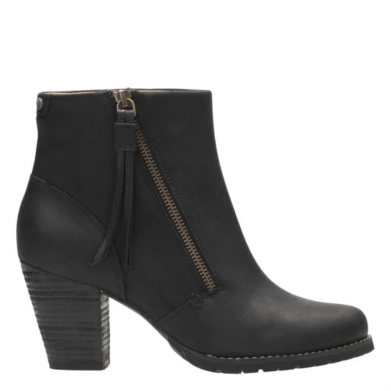 Clarks Macay Holly Schwarzes Leder