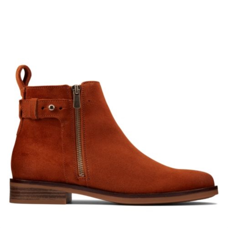 Clarks Memi Lo Dunkelbraunes Wildleder