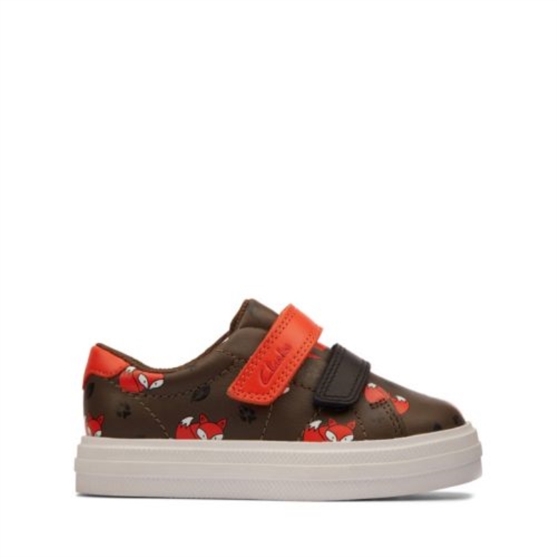 Clarks Nova Early Fst G Fit Khaki Kombi