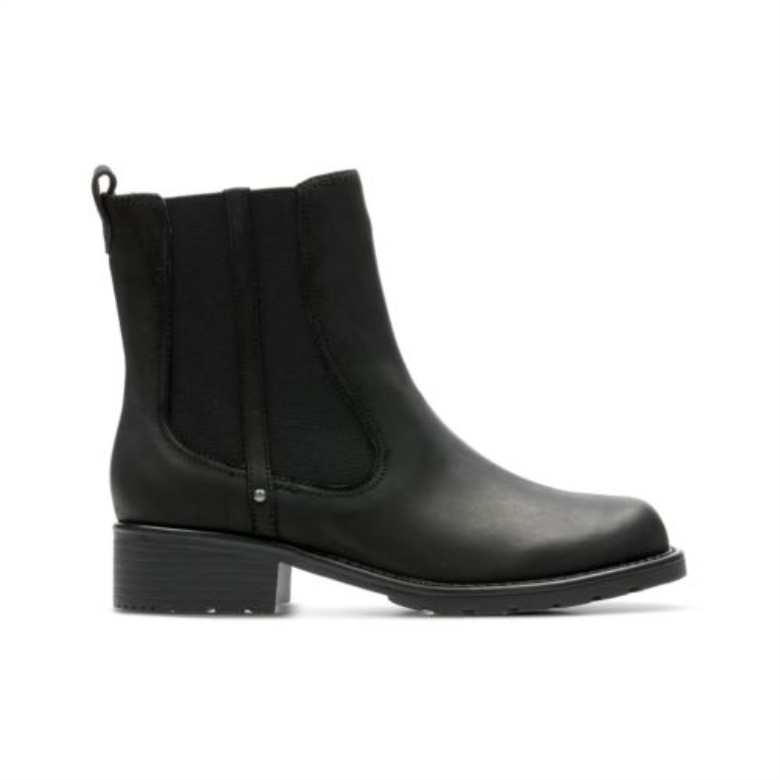 Clarks Orinoco Club Schwarzes Leder