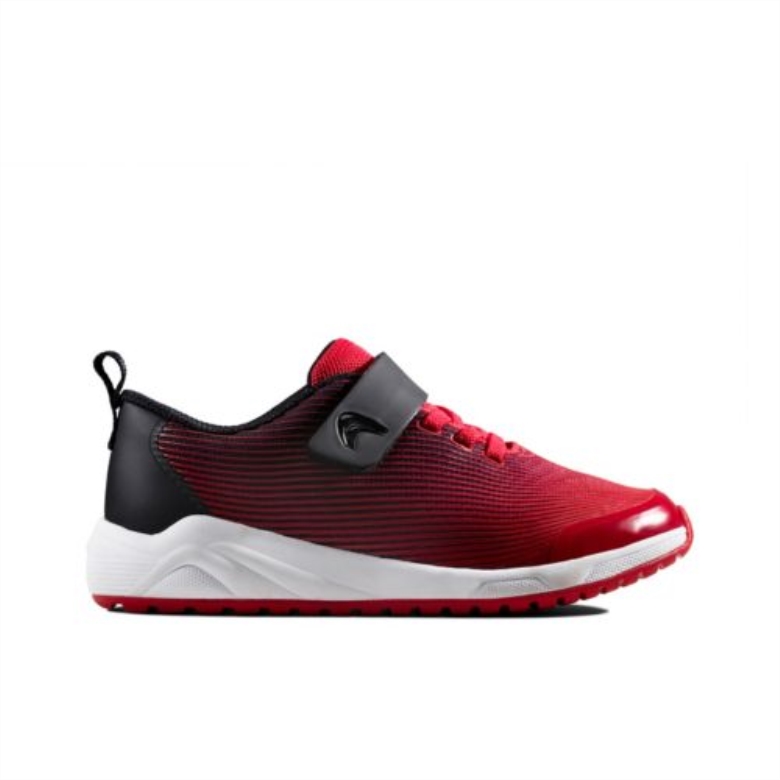 Clarks Red Aeon Pace Jnr G Fit