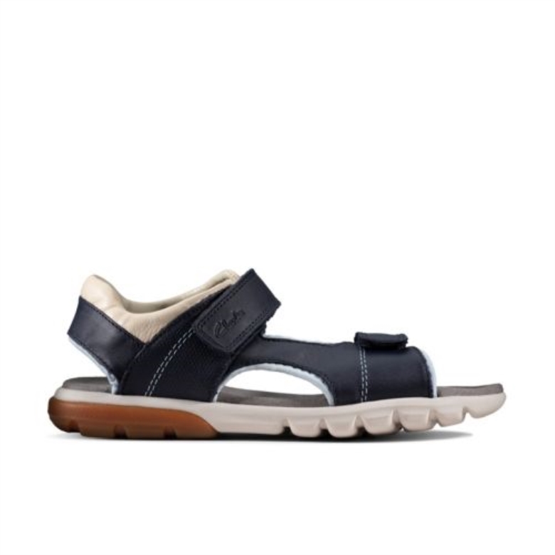 Clarks Rocco Wave Jnr G Fit Navy Kombi