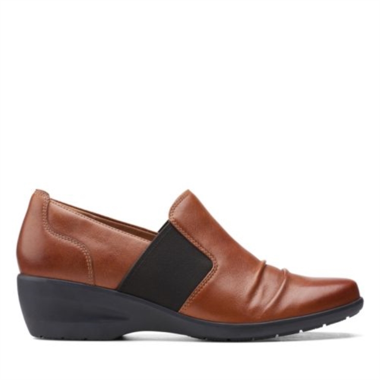 Clarks Rosely Step Dunkelbraunes Leder