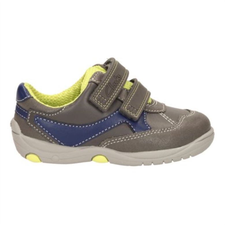 Clarks Ru Cove Fst G Fit Graues Leder
