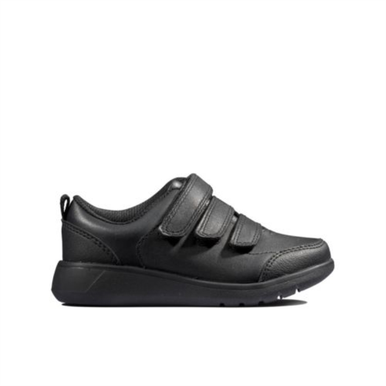 Clarks Scape Sky Inf G Fit Schwarzes Leder