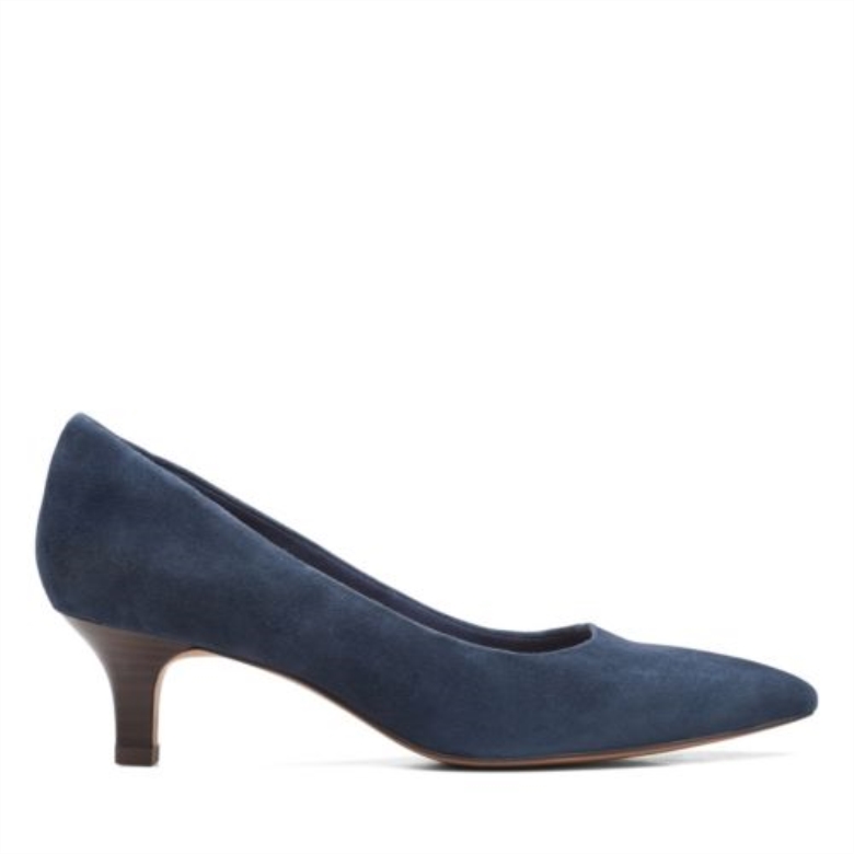 Clarks Shondrah Jade Marineblaues Wildleder