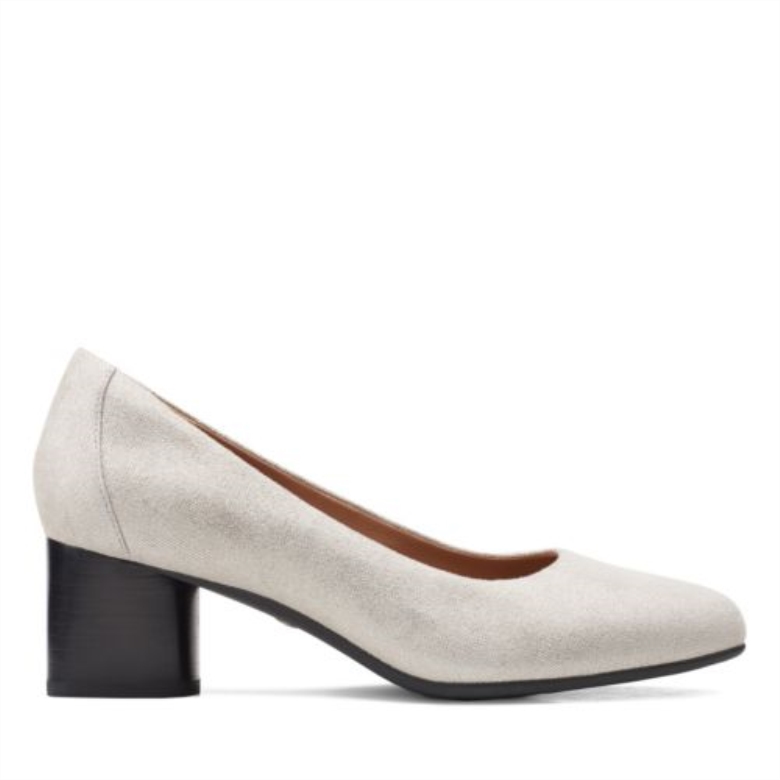 Clarks Silber Metallic Un Cosmo Kleid