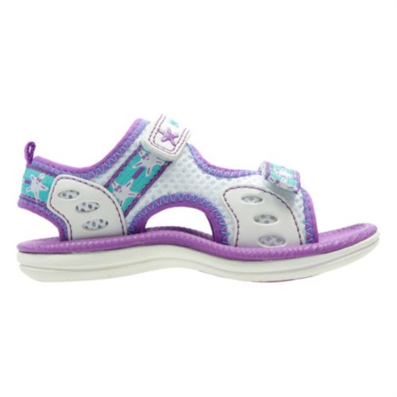 Clarks Star Games Fst F Fit Weißes Textil