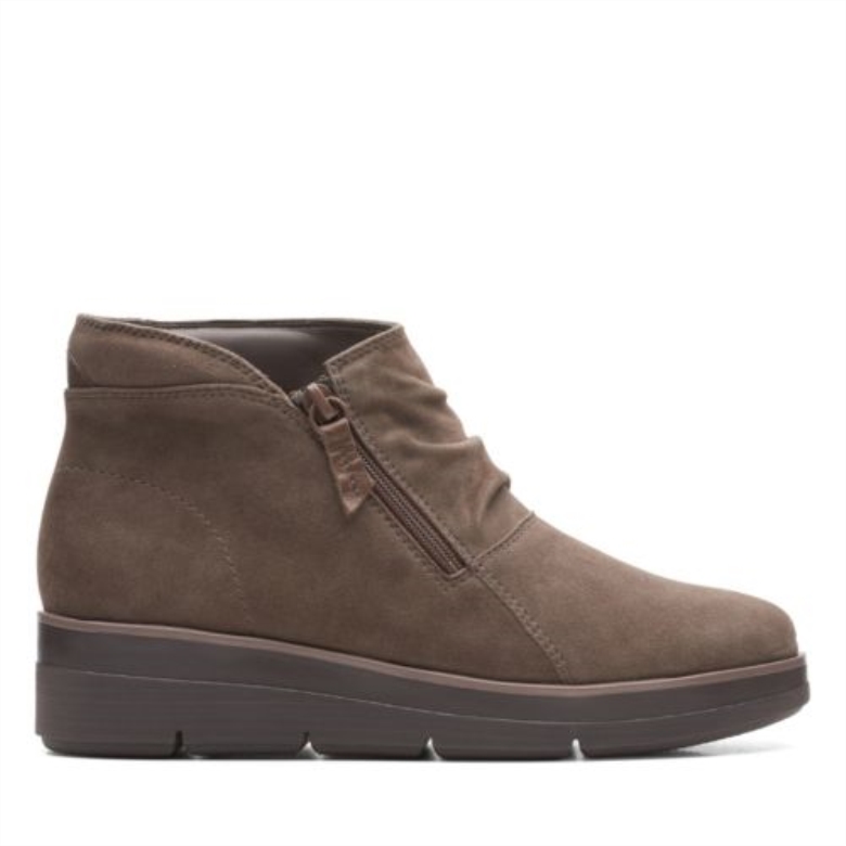Clarks Shaylup-Wildleder In Taupe