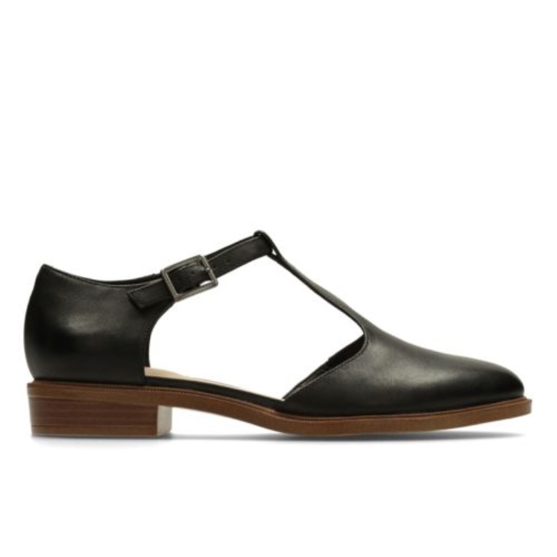 Clarks Taylor Palm Schwarzes Leder