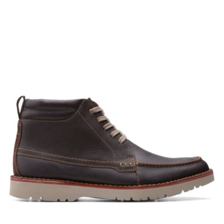 Clarks Vargo Moc Braunes Leder